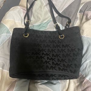 Black Michael Kors Canvas Purse